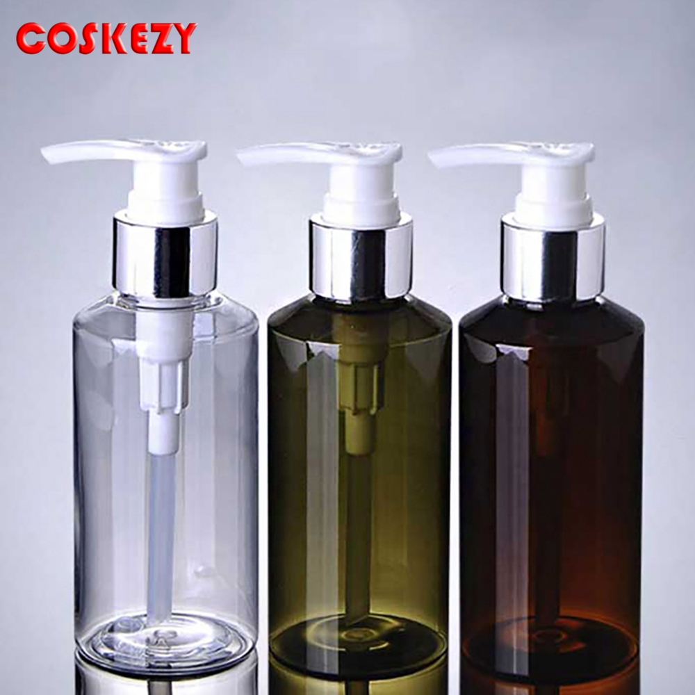 Download 100ml Green Amber Pet Lotion Pump Bottle 150ml Clear Green Amber Plastic Serum Bottle Cospack Yellowimages Mockups