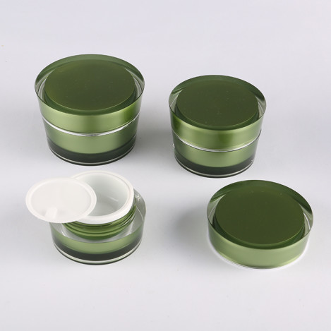 green beautiful cosmetic packaging