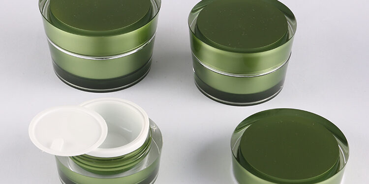 green beautiful cosmetic packaging