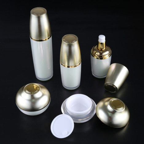 snail cosmetic jars and bottles