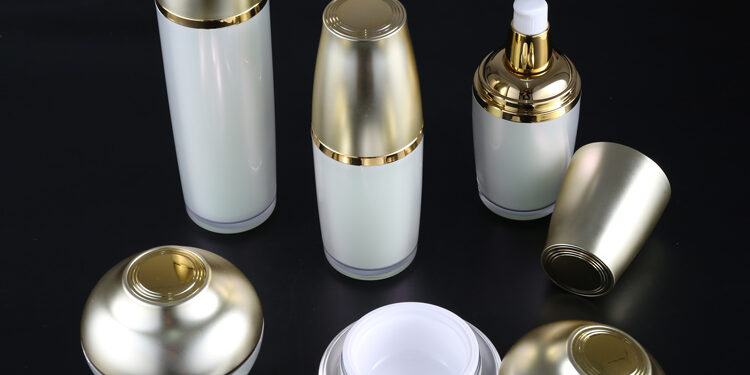 snail cosmetic jars and bottles