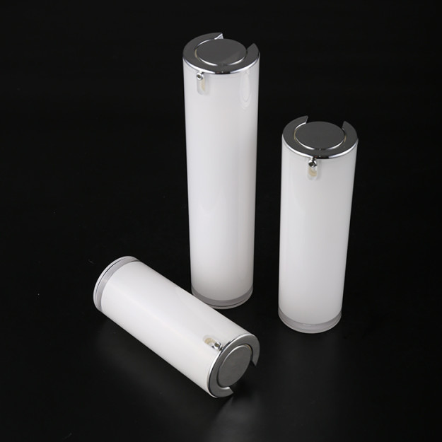 white airless lotion pump bottles