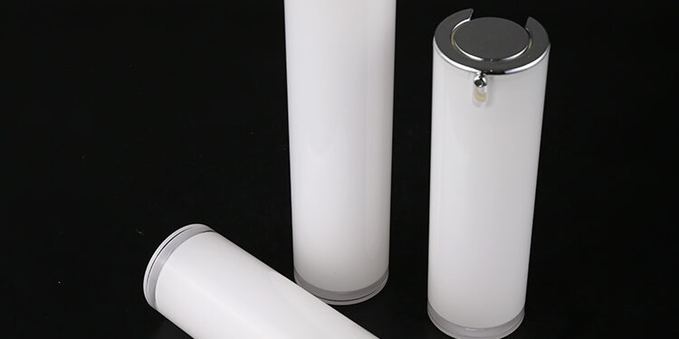 white airless lotion pump bottles