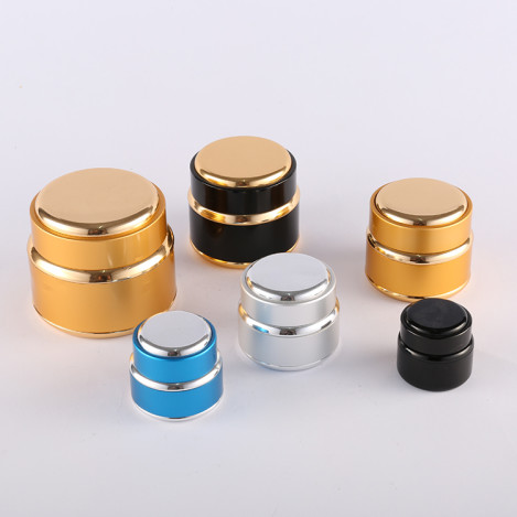 aluminium cosmetic jar and bottle