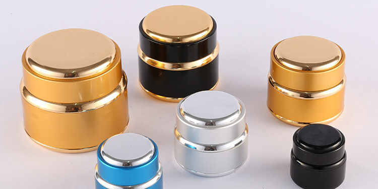 aluminium cosmetic jar and bottle