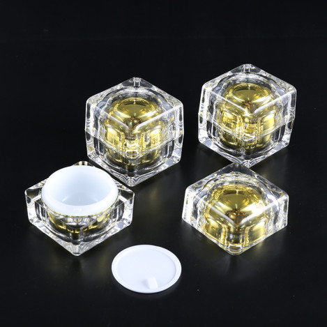 30g 50g 100g acrylic square cosmetic containers for sale