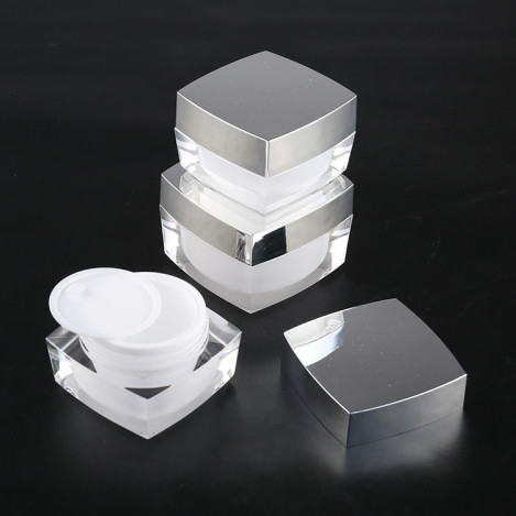 square plastic cosmetic container 5g 10g 15g 30g 50g 100g