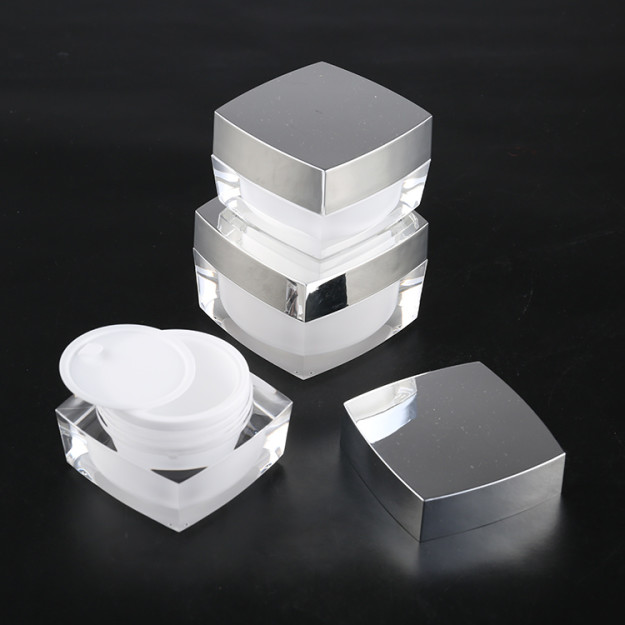 square plastic cosmetic container 5g 10g 15g 30g 50g 100g