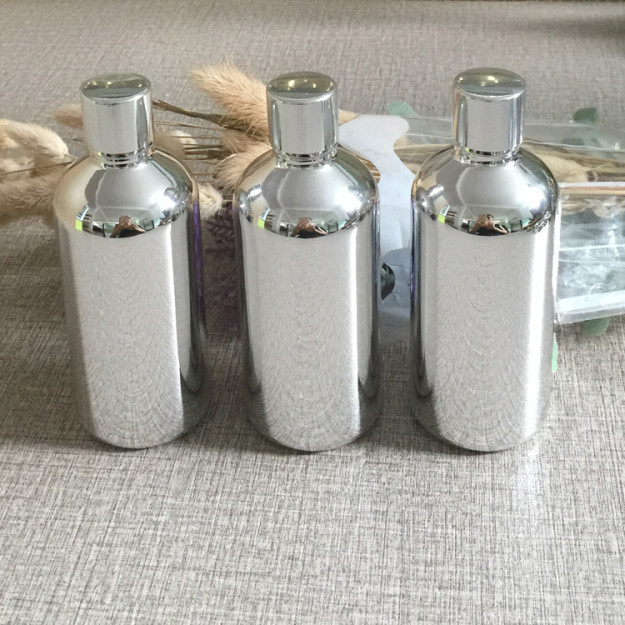 essential oil silver bottle