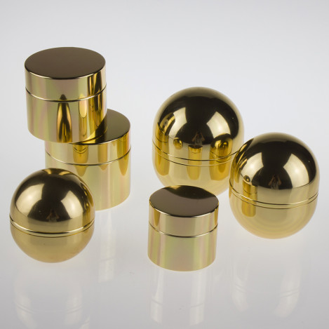 gold Aluminum Cream Cosmetic Jars
