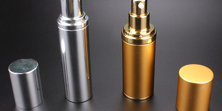 luxury gold and silver airless pump packaging wholesale