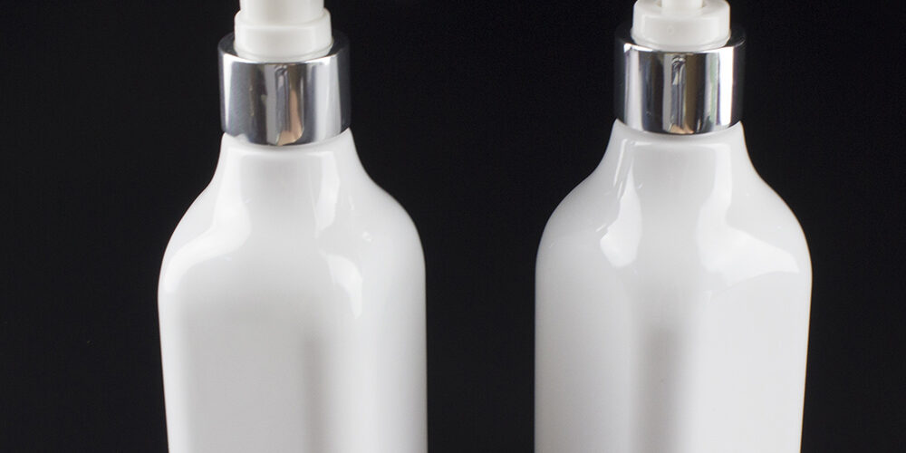 200ml white body lotion pump bottle