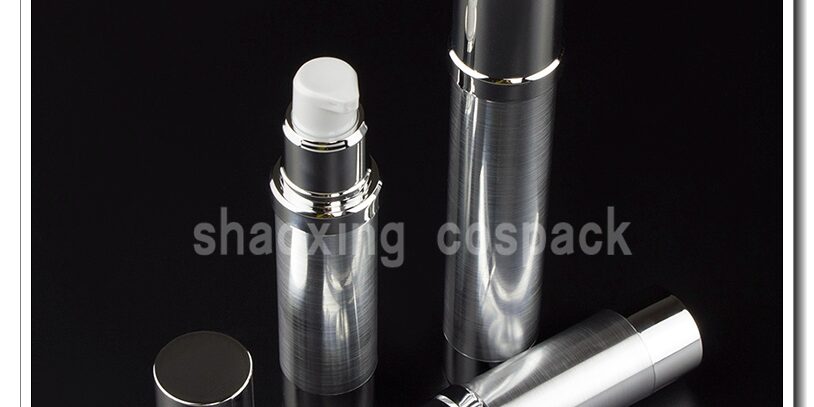 15ml 20ml 30ml silver airless pump packaging