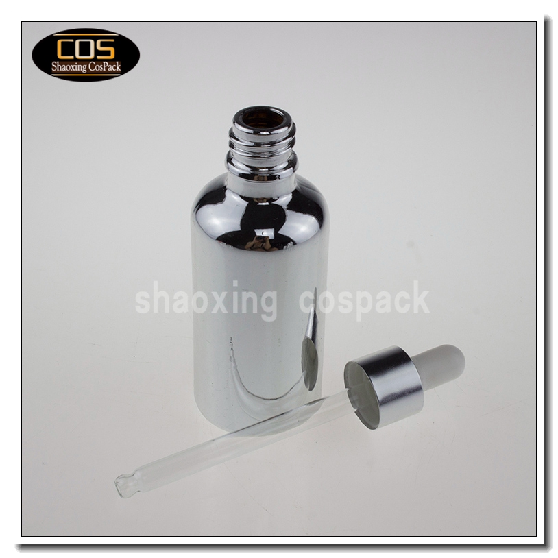 100ml silver glass dropper bottle bulk wholesale