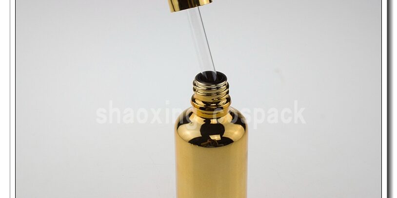 50ml gold glass dropper bottles wholesale