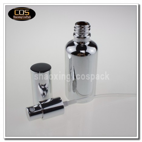 100ml Silver glass perfume spray bottle