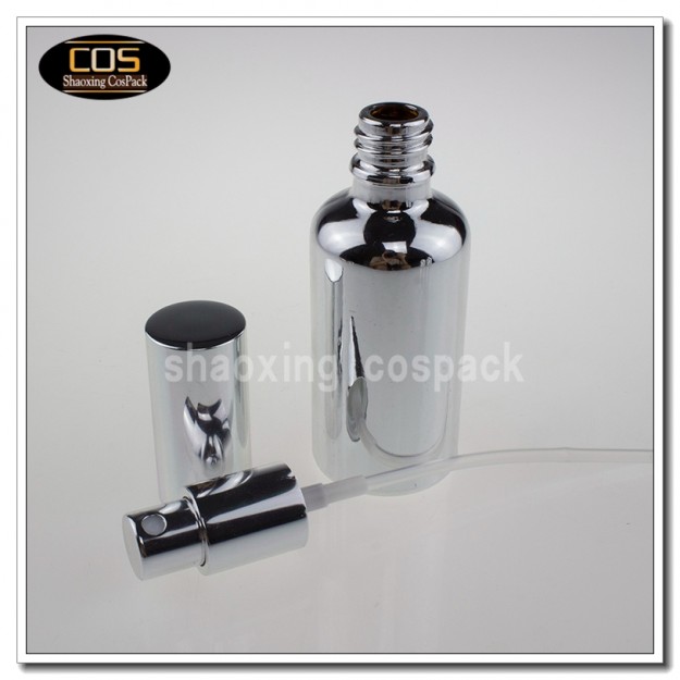 100ml Silver glass perfume spray bottle