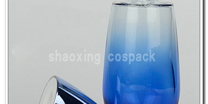 120ml cosmetic blue glass bottle wholesale