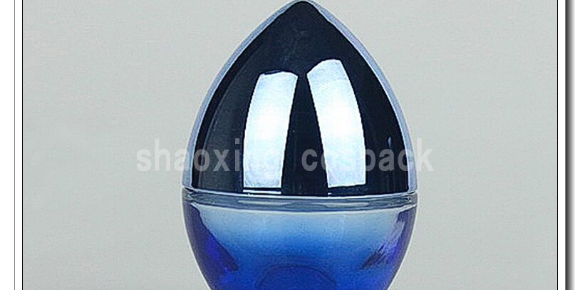 50g blue Glass cosmetic jar for face cream