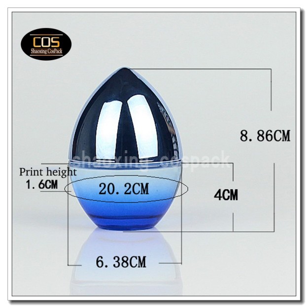 empty Glass jar 50ml for sink care