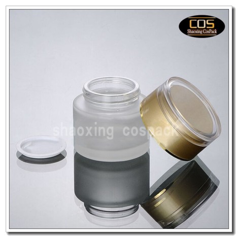 50ml frost glass container for cream