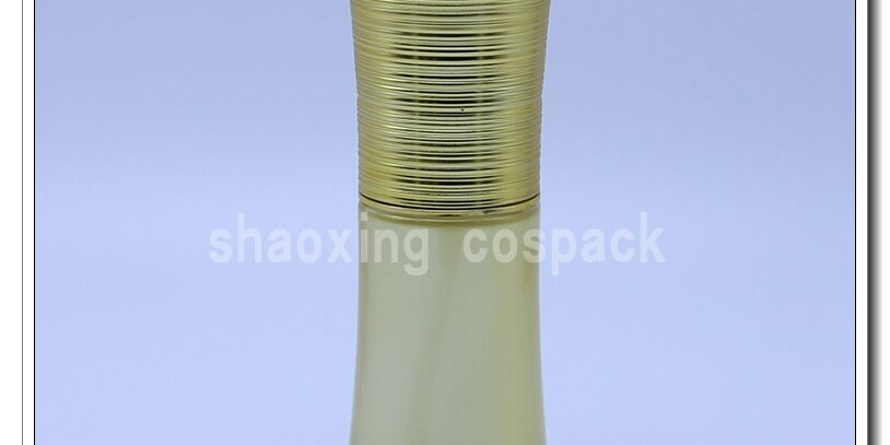 gold 40ml Glass Pump bottle