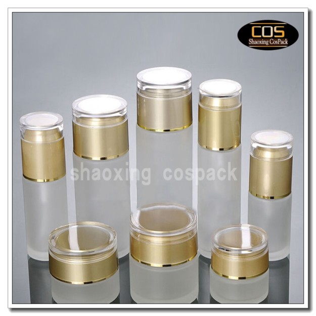 Glass lotion bottles 30ml 40ml 60ml 80ml 100ml 120ml