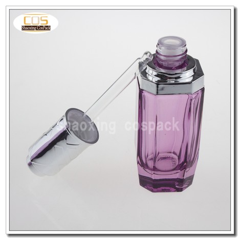 empty glass dropper bottle