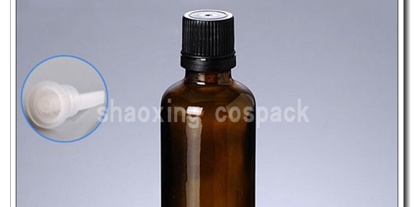 50ml glass Amber Bottle for oil