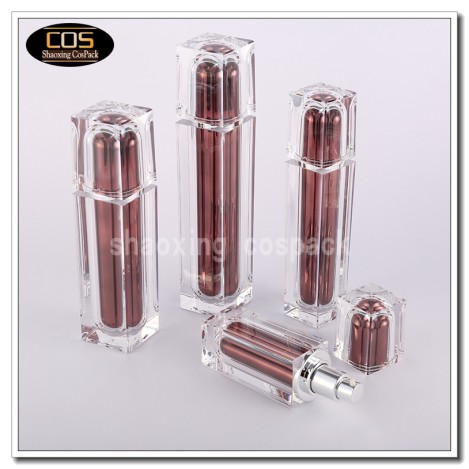 empty square luxury bottle