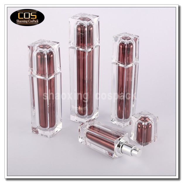 empty square luxury bottle