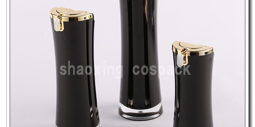 black luxury lotion packaging wholesale