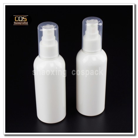 white spray pump bottles