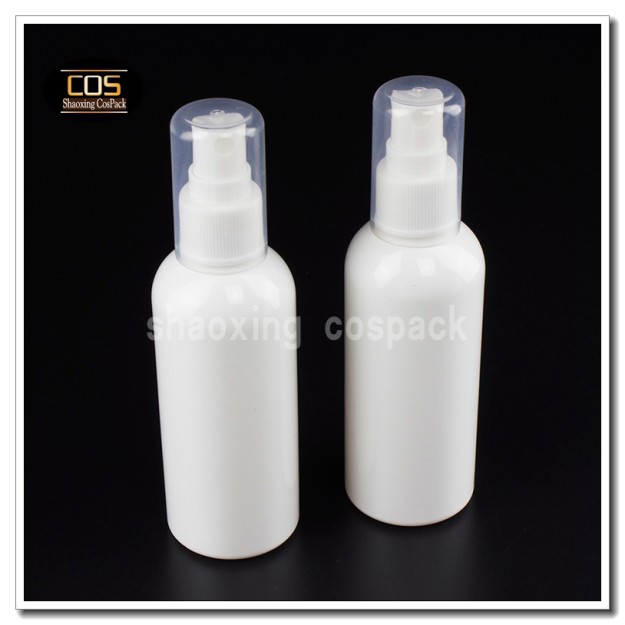 white spray pump bottles