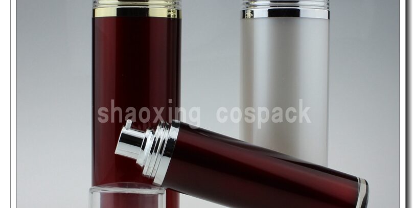 plastic cometic airless containers with lids