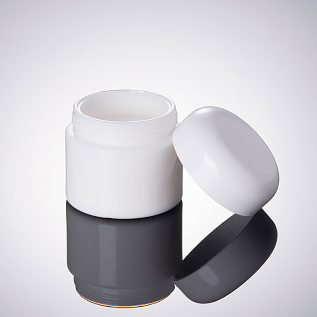 50g White Jade Glass Cosmetic Container