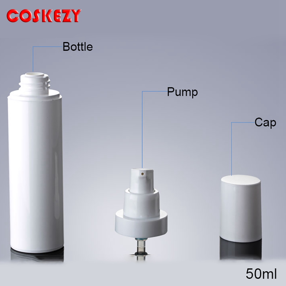 30ml 50ml Airless Pump Packaging , 15g 30g 50g Plastic Cream Jar - CosPack