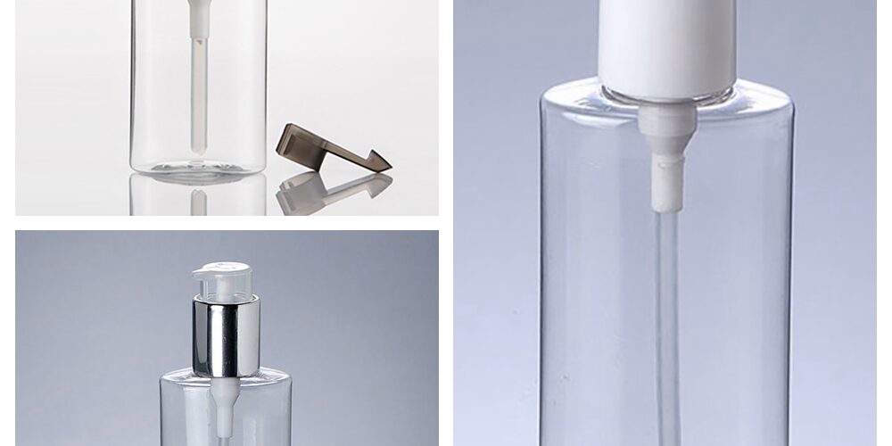 Clear Plastic Cosmetic Bottle With Lotion Pump120ml 200ml