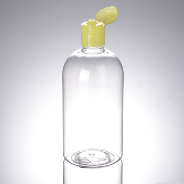 Empty 500ml Transparent Plastic Toner Bottle