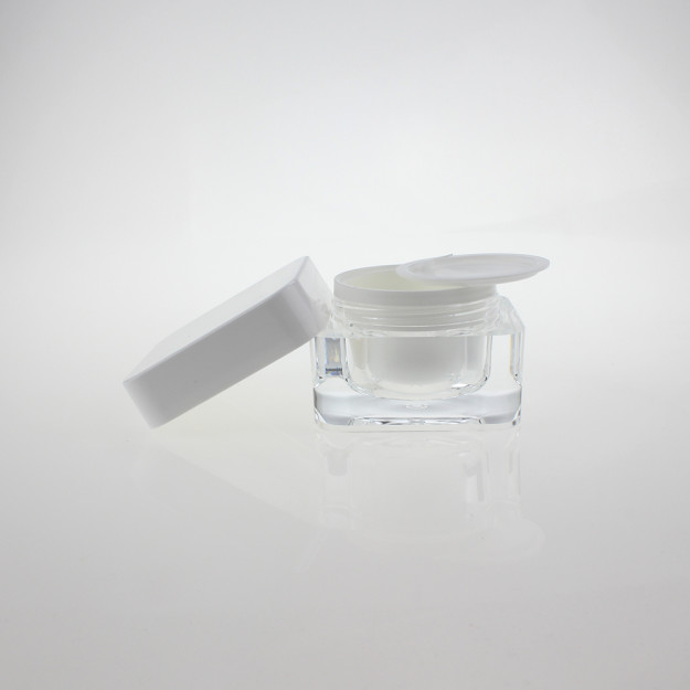 China Suppliers 30g 50g Square Shape Acrylic Jar For Cream