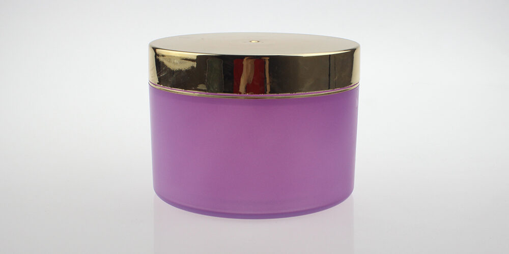 Empty 200g Purple Cosmetic Container With Screw Cap