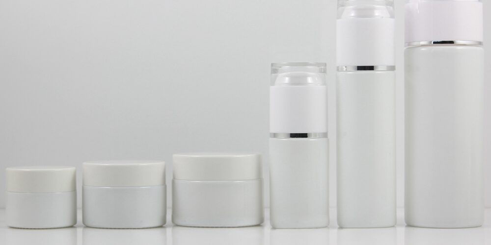 White 30ml 60ml 120ml Lotion Pump Bottles With Acrylic Lid, Glass Jar 10g 15g 20g