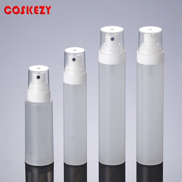 Round Shape Matte Transparent Spray Pump Plastic Bottle