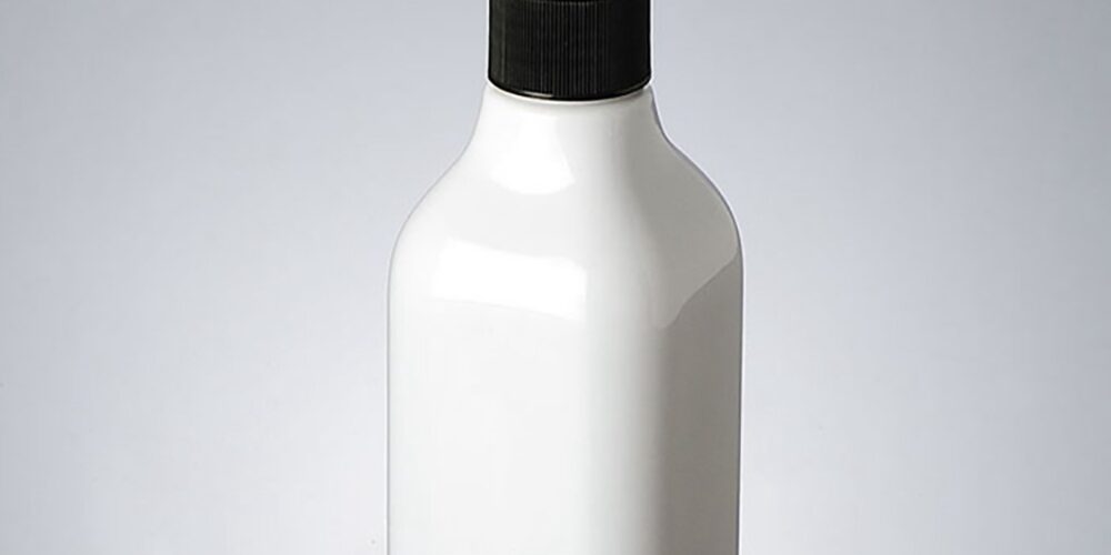 200ml Clear And White PET Cosmetic Bottle With Lotion Pump And Screw Cap