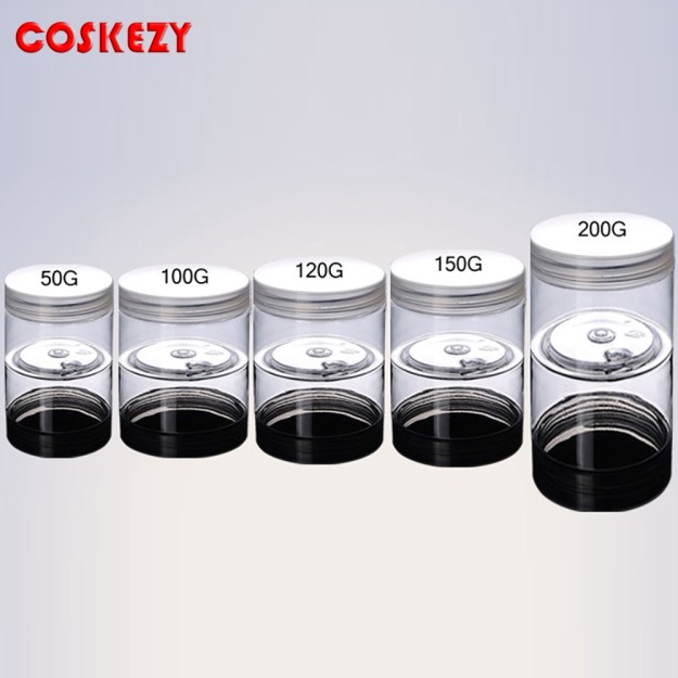 From China Amber/Clear PET Plastic Cosmetic Jar