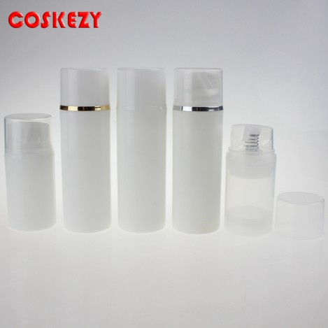 White And Clear Airless Pump Packaging 50ml 100ml