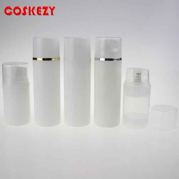 White And Clear Airless Pump Packaging 50ml 100ml