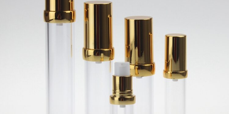 Gold/Sliver Plastic Airless Pump Bottle