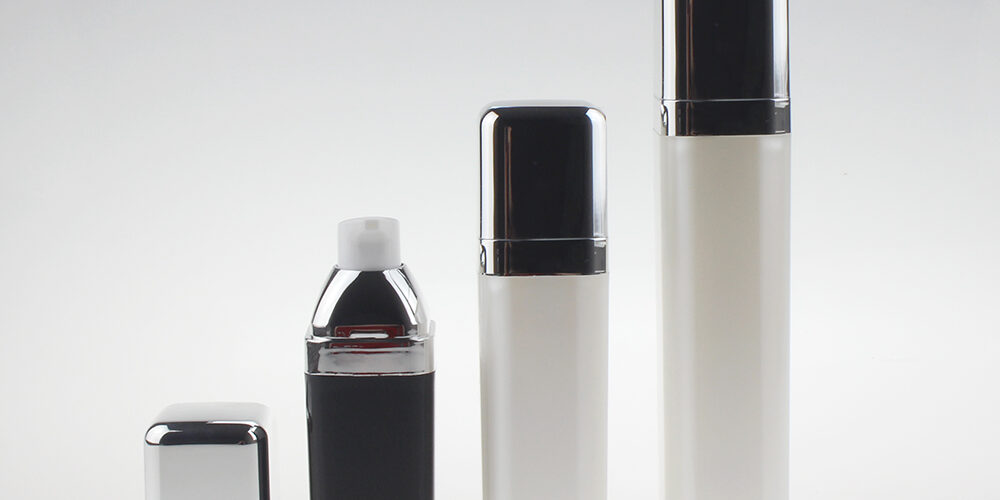 Wholesale Black/White Airless Pump Bottle 15ml 30ml 50ml