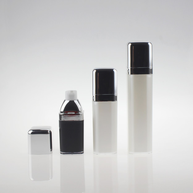 Wholesale Black/White Airless Pump Bottle 15ml 30ml 50ml